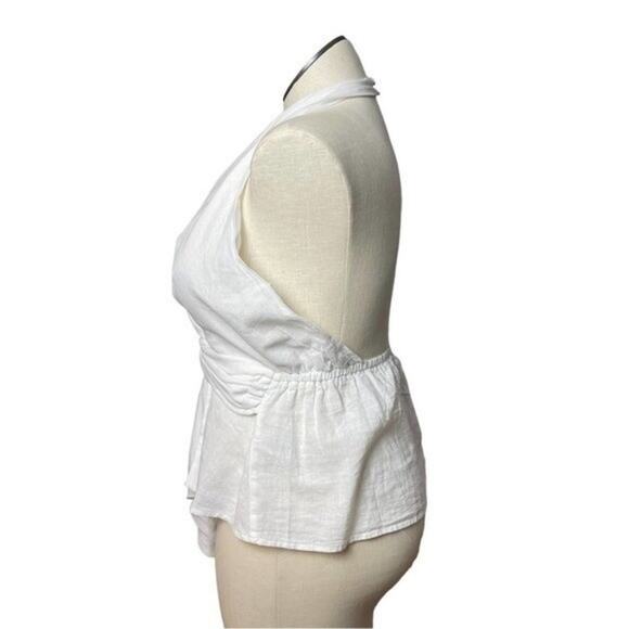 River Island Resort Wear White Tie Front Halter, Vacation, Beachy, Cruise US 10 - Picture 10 of 16